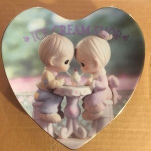 Precious Moments Heart Shaped Plate "Our Friendship is Soda-Licious"